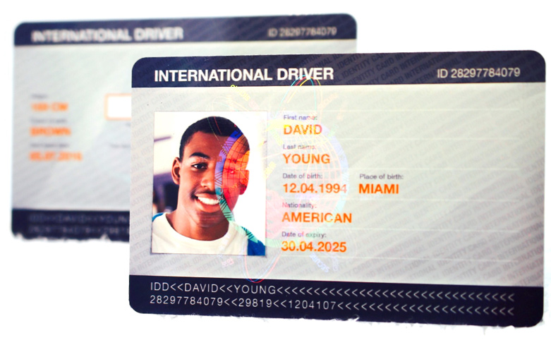 Blank id template drivers license